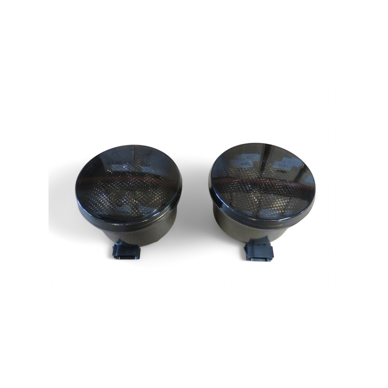 Feux clignotants fumés leds de calandre pour Jeep Wrangler JK - la paire 