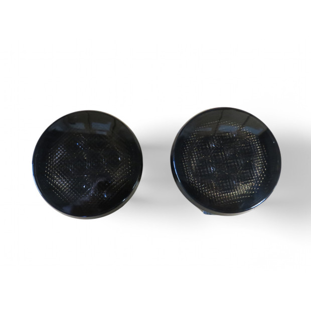 Feux clignotants fumés leds de calandre pour Jeep Wrangler JK - la paire 