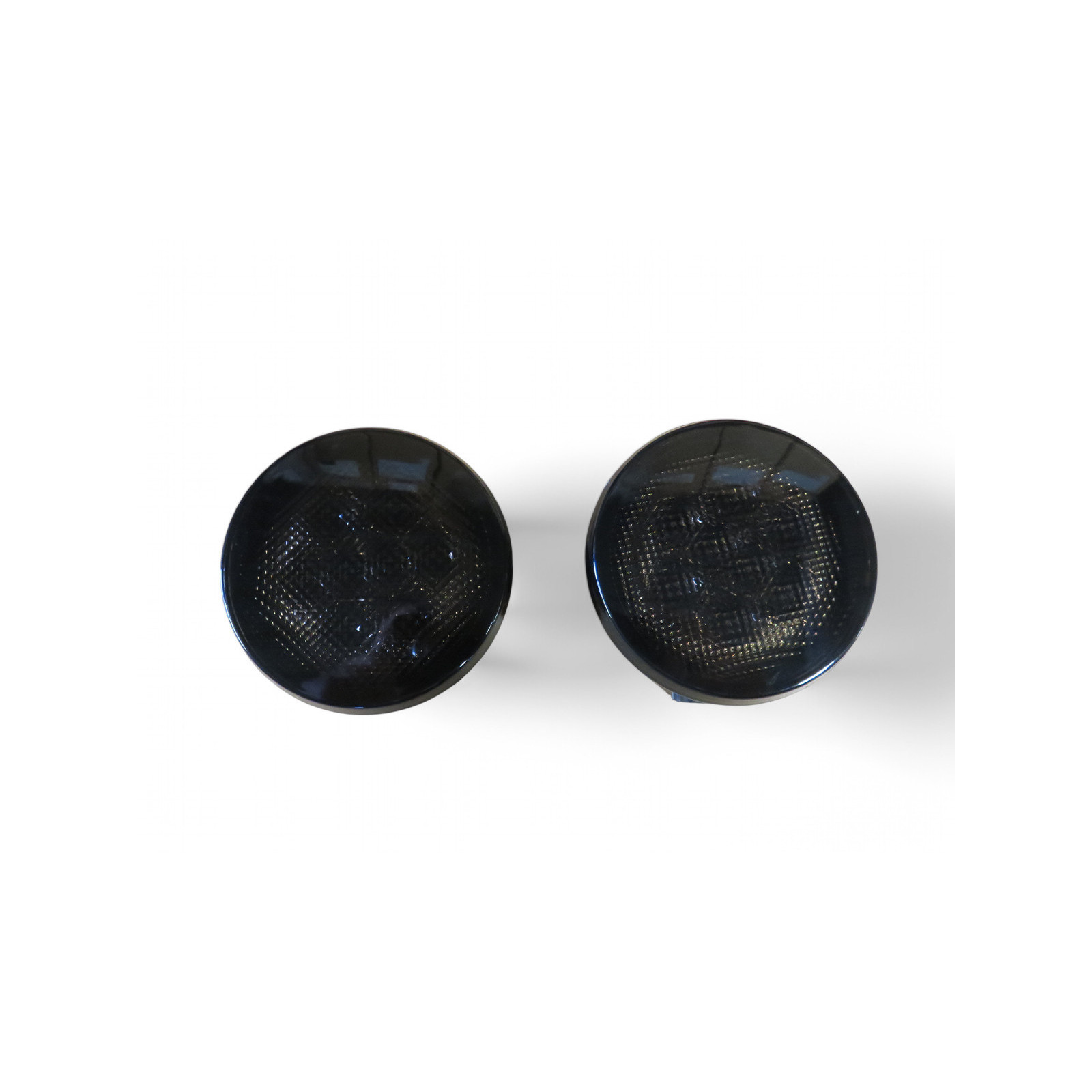 Feux clignotants fumés leds de calandre pour Jeep Wrangler JK - la paire 