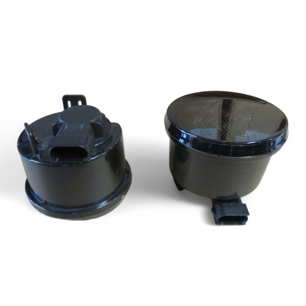 Feux clignotants fumés leds de calandre pour Jeep Wrangler JK - la paire 