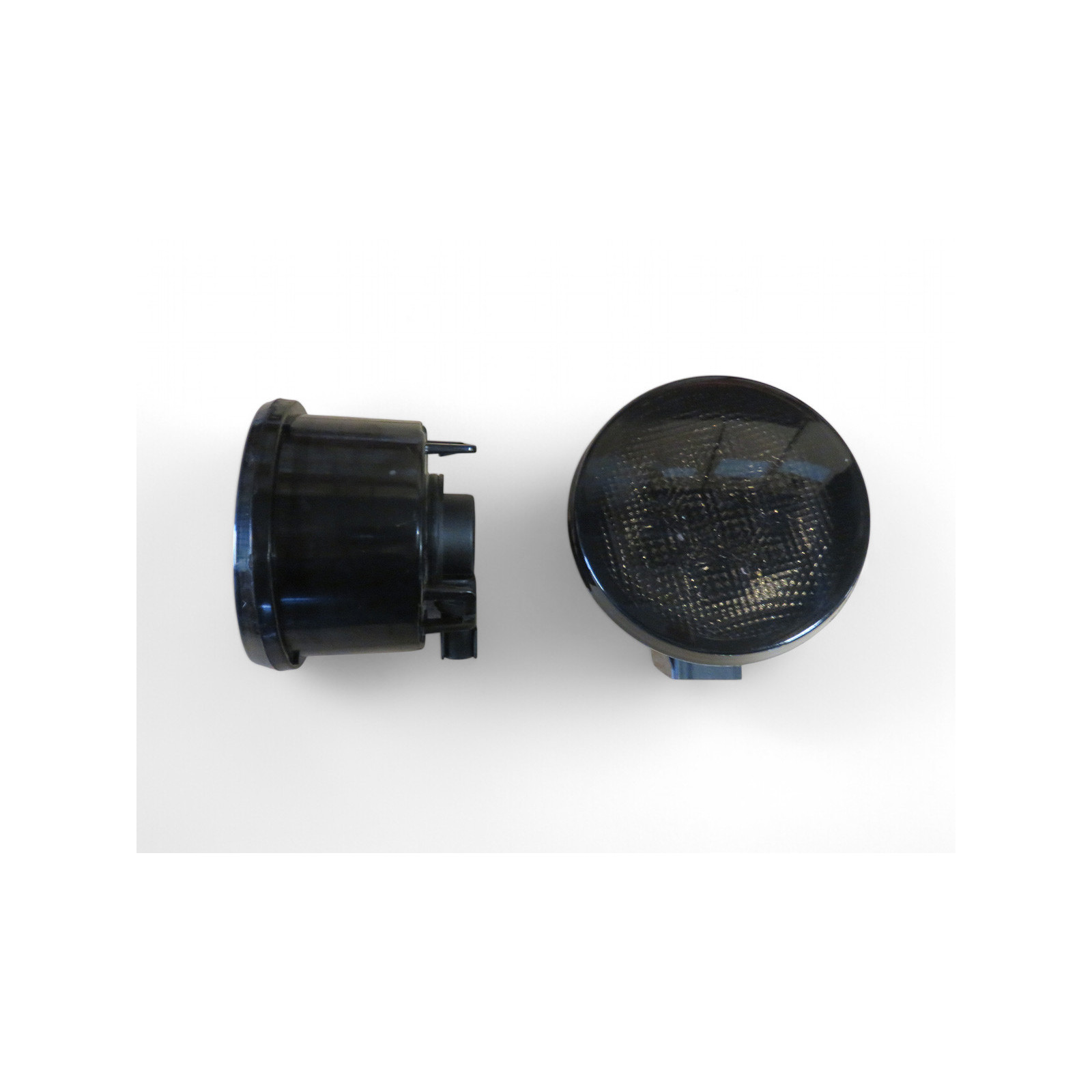 Feux clignotants fumés leds de calandre pour Jeep Wrangler JK - la paire 