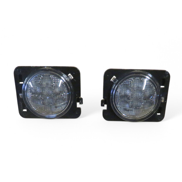 Feux répétiteurs clignotants fumés leds pour Jeep Wrangler JK - la paire 
