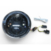 Optique leds rond Ø7 pouces fond noir - Jeep Nissan Land Rover Toyota phares ronds 