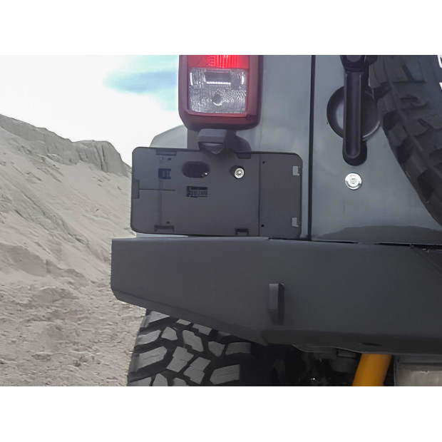 Support de plaque immatriculation format US pour Jeep Wrangler JK 