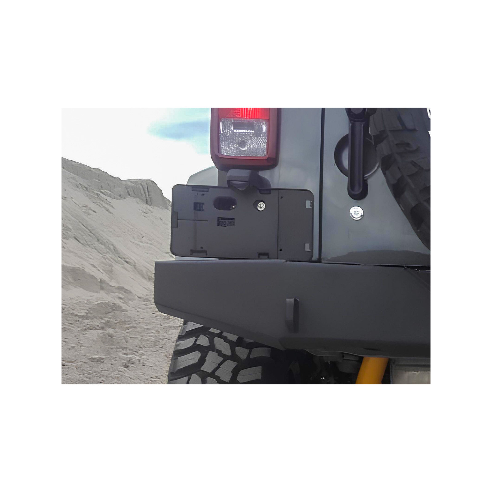 Support de plaque immatriculation format US pour Jeep Wrangler JK 