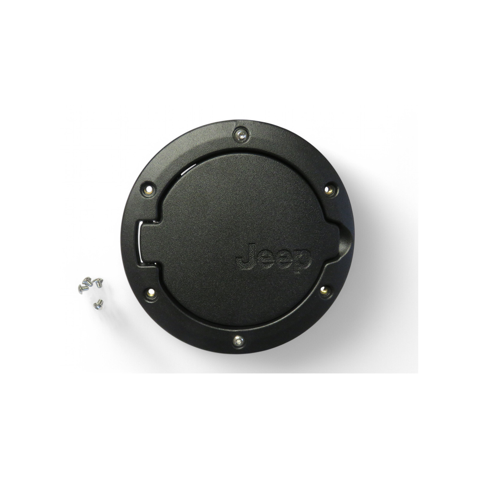 Trappe à carburant en aluminium noir satiné pour Jeep Wrangler JK 