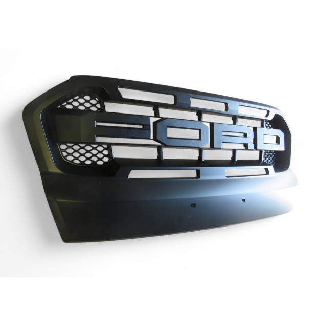Calandre complète noire Raptor Ford Ranger T7 2017-2019 