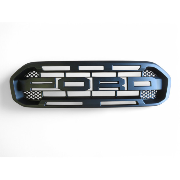 Calandre complète noire Raptor Ford Ranger T8 2019- (sauf Wiltrak) 