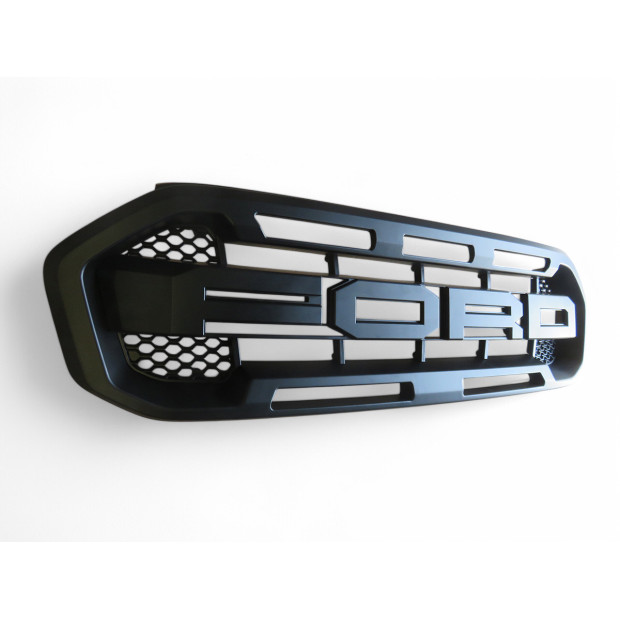 Calandre complète noire Raptor Ford Ranger T8 2019- (sauf Wiltrak) 