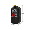 Jerrycan carburant - plastique noir 10L - avec bec verseur amovible 