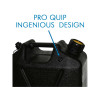 Jerrycan carburant - plastique noir 10L - avec bec verseur amovible 