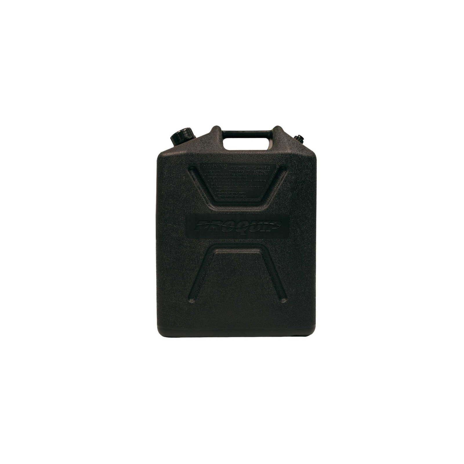 Jerrycan carburant - plastique noir - Format US 20L - avec bec verseur amovible 