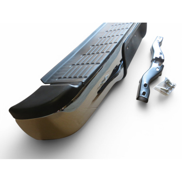 Pare chocs arrière chromé complet adaptable pour Hilux Vigo 