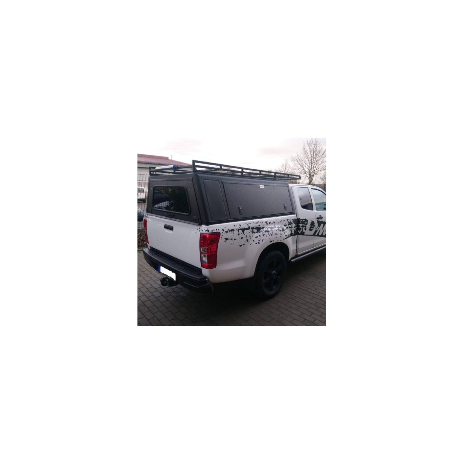 Hardtop Explorer noir lisse Isuzu D-Max 2012-2020 Space-Cab Alu-Cab 