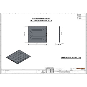 ModCAP Toit de Hardtop pour benne 5 5' Alu-Cab 