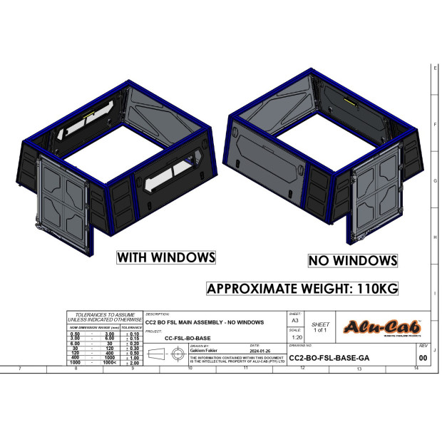 ModCAP Base XC avec fenêtres Alu-Cab 
