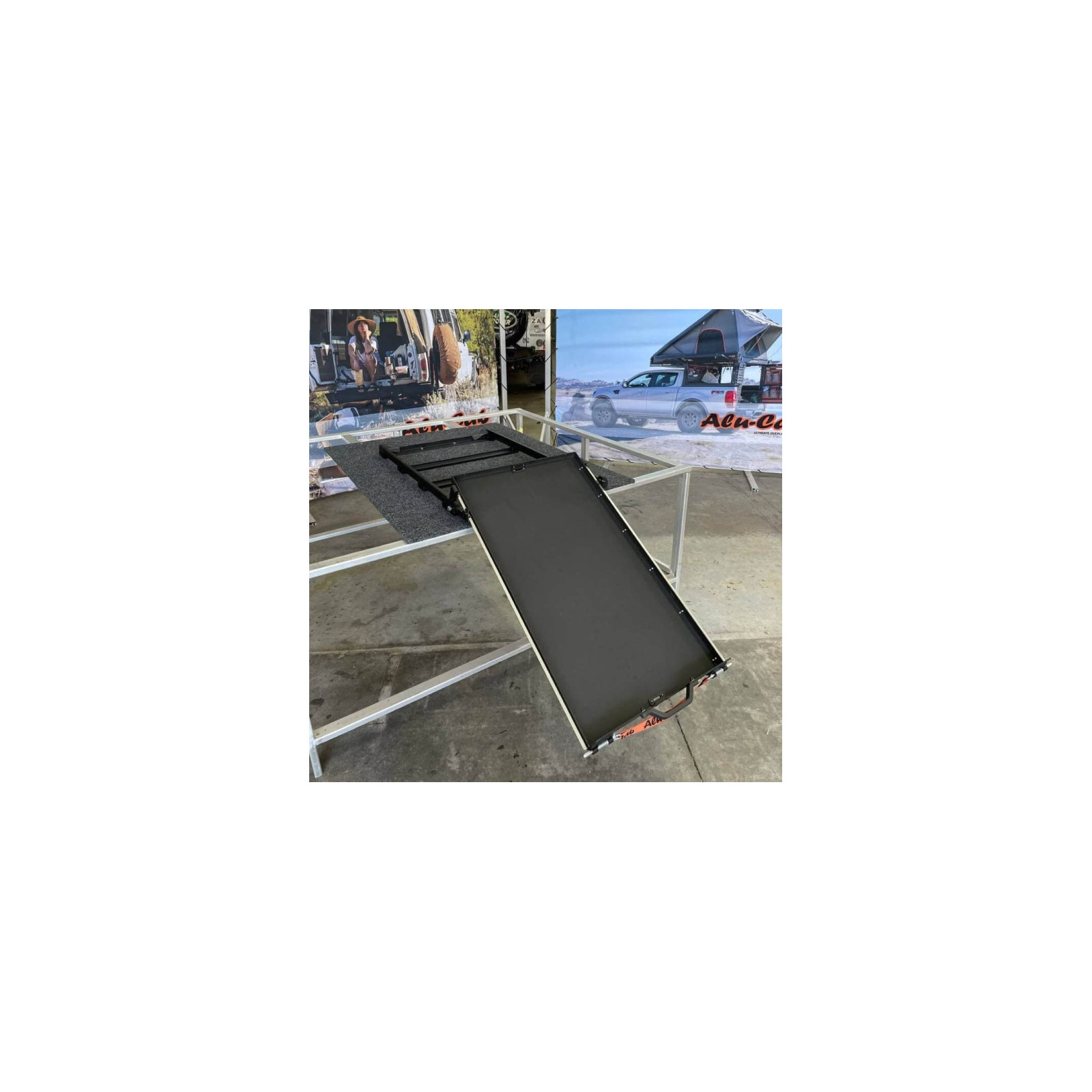 Plateau coulissant basculant pour réfrigérateur 95L Alu-Cab 