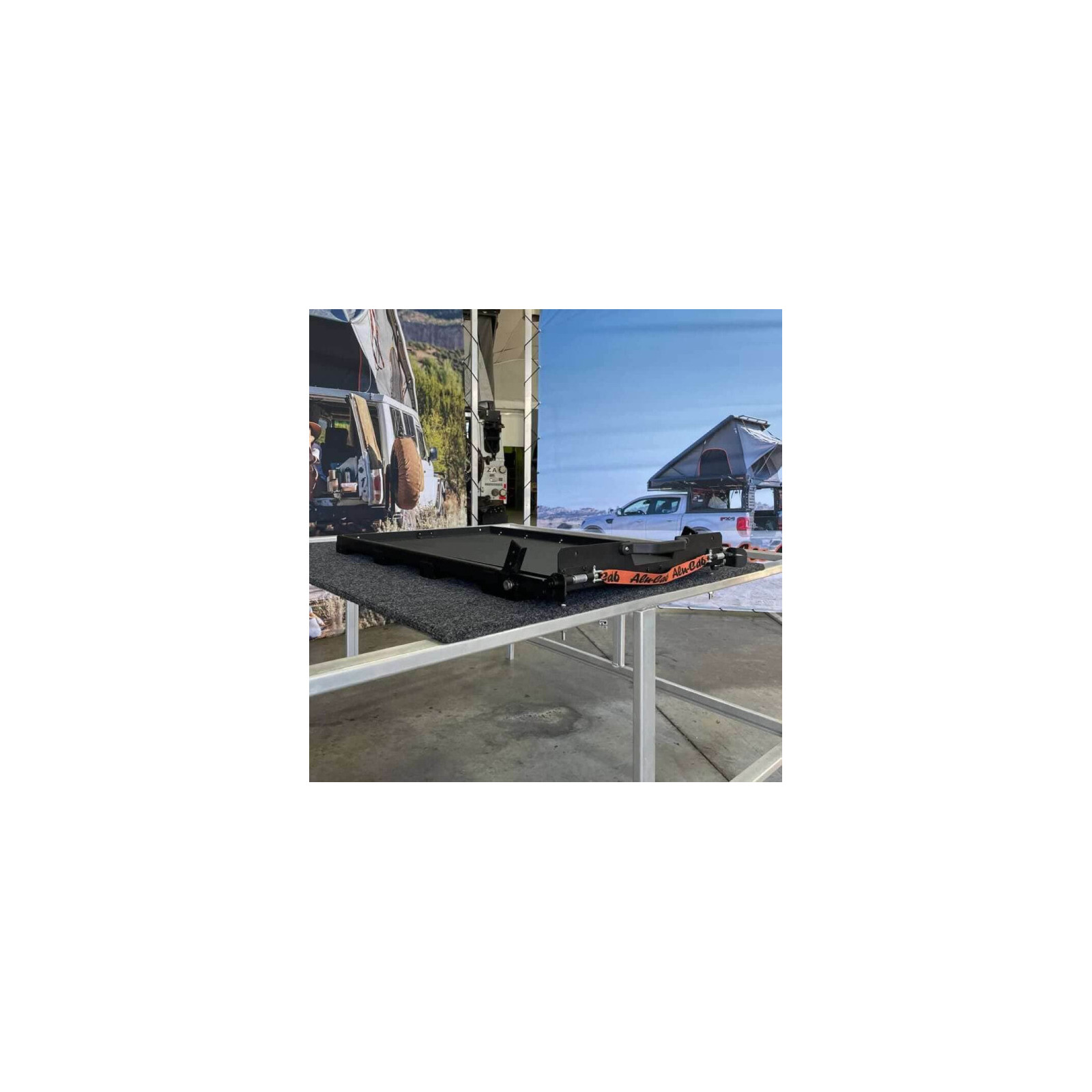 Plateau coulissant basculant pour réfrigérateur 95L Alu-Cab 