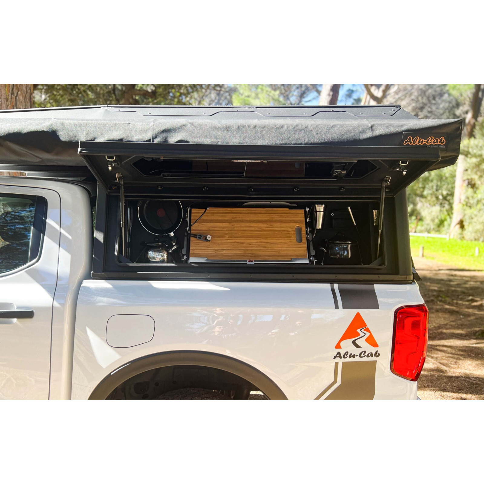 Ensemble de cuisine complet 1250mm avec compartiments latéral pour hardtop Contour Alu-Cab 
