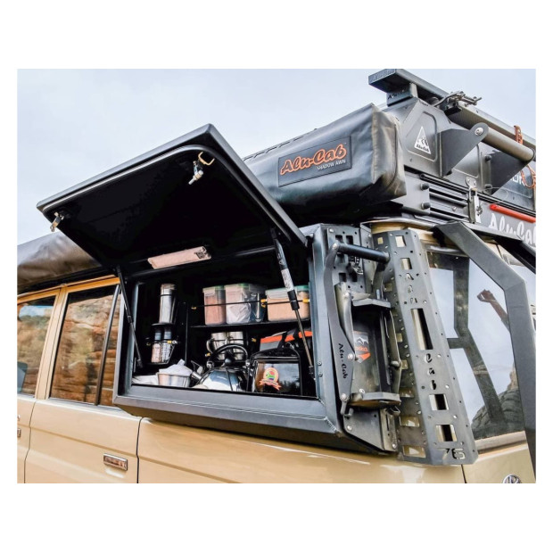 Kit d'aménagement cuisine pour coffre de rangement latéral gauche Toyota GRJ76 Alu-Cab 