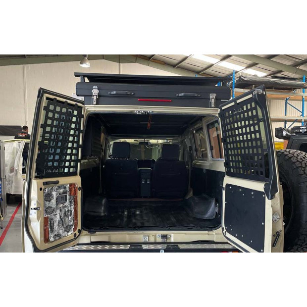 Plaques Molle pour portes arrière Toyota GRJ 78 Alu-Cab 