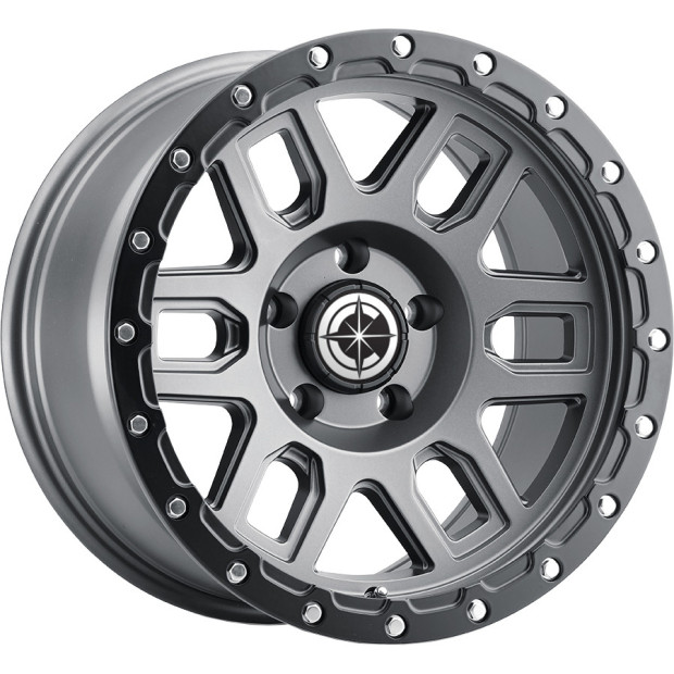 Jante aluminium 4x4 Oc Wheels 8304 Delta Matte Gunmetal 9x17 6x139.7 ET10 CB106.1 