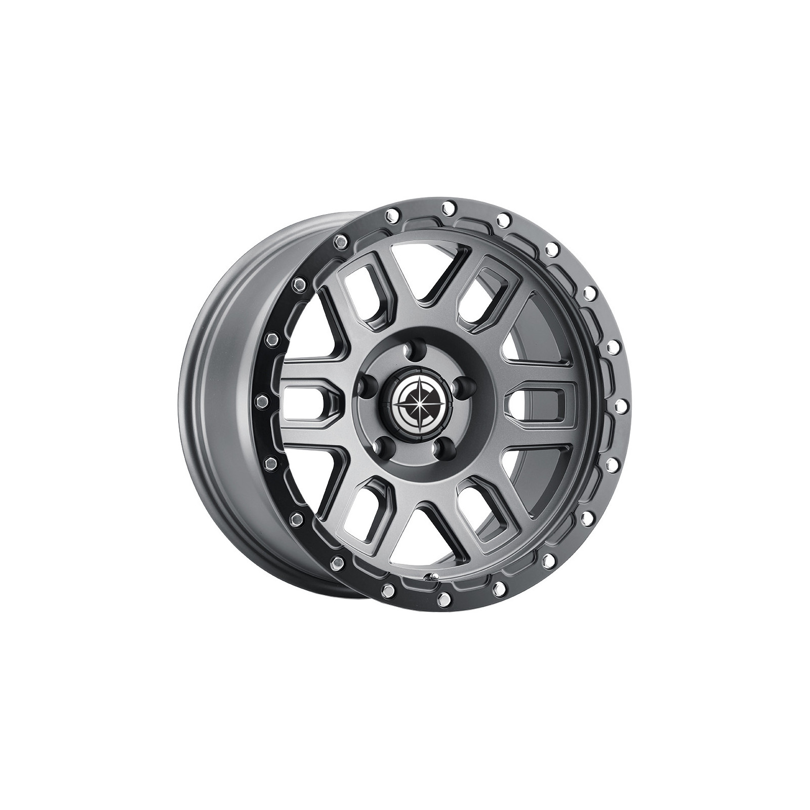 Jante aluminium 4x4 Oc Wheels 8304 Delta Matte Gunmetal 9x17 6x139.7 ET10 CB106.1 