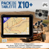 Pack tablette durcie 10’’ gps off-road GlobeXplorer X10+ • Pack SSV 