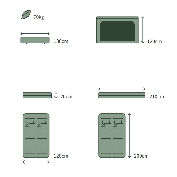 Tente de toit GO OVERLAND Expédition S 