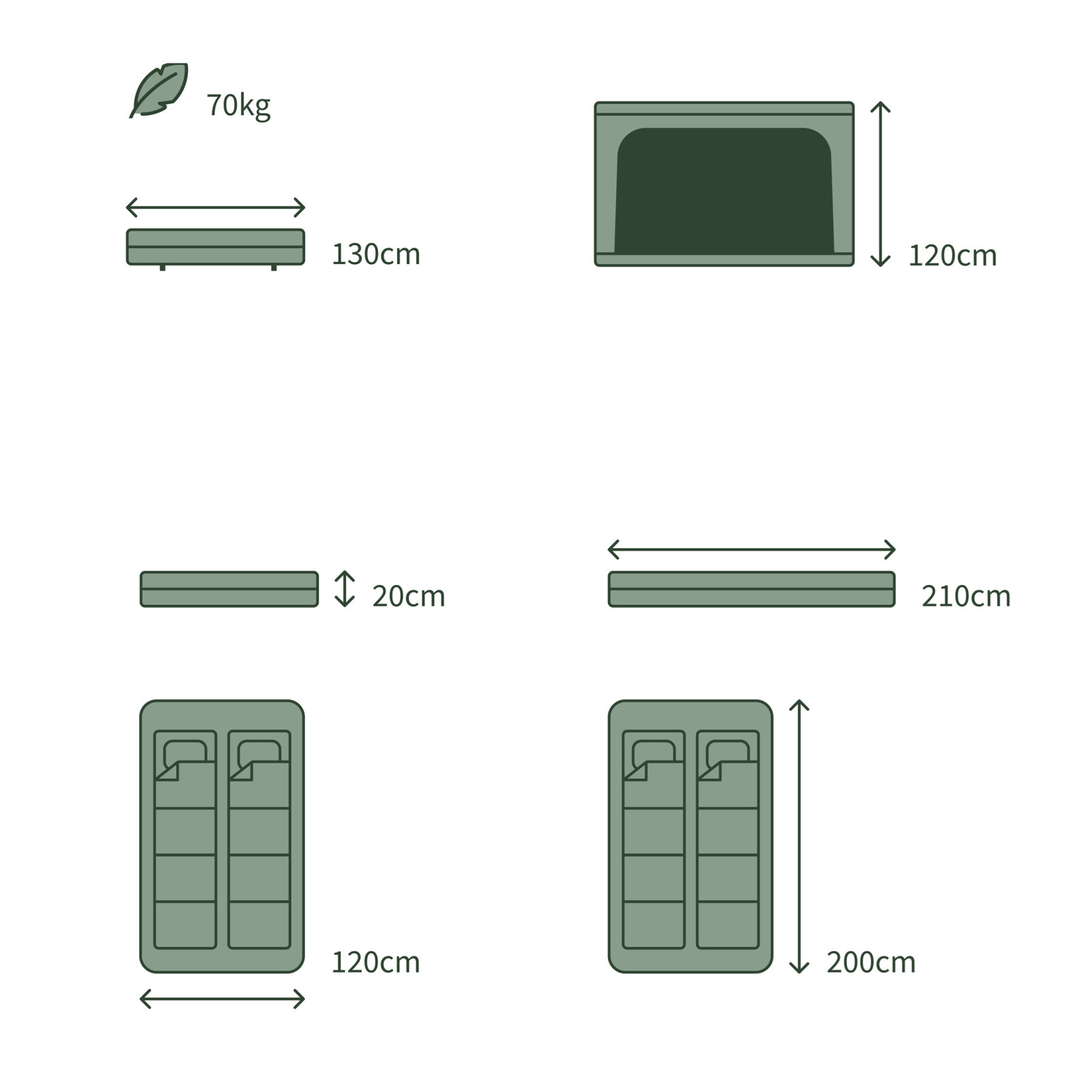 Tente de toit GO OVERLAND Expédition S 