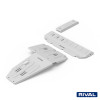 Pack de protections inférieures RIVAL 23333.4501.2.6 • Aluminium 6 mm • 2 pièces 