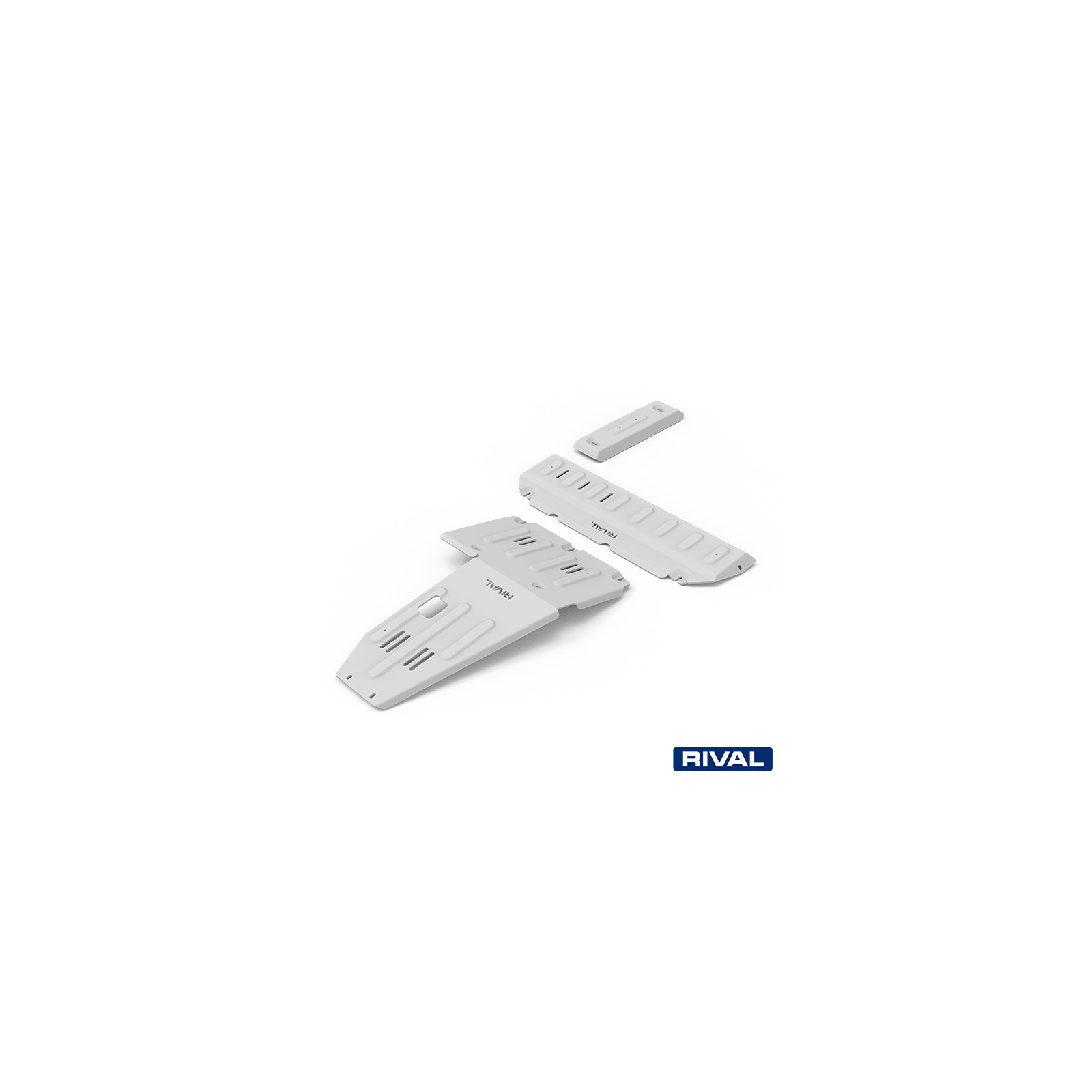 Pack de protections inférieures RIVAL 23333.4501.2.6 • Aluminium 6 mm • 2 pièces 