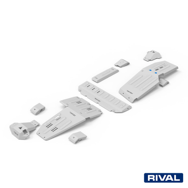 Pack de protections inférieures RIVAL 23333.4506.1.6 • Aluminium 6 mm • 6 pièces 