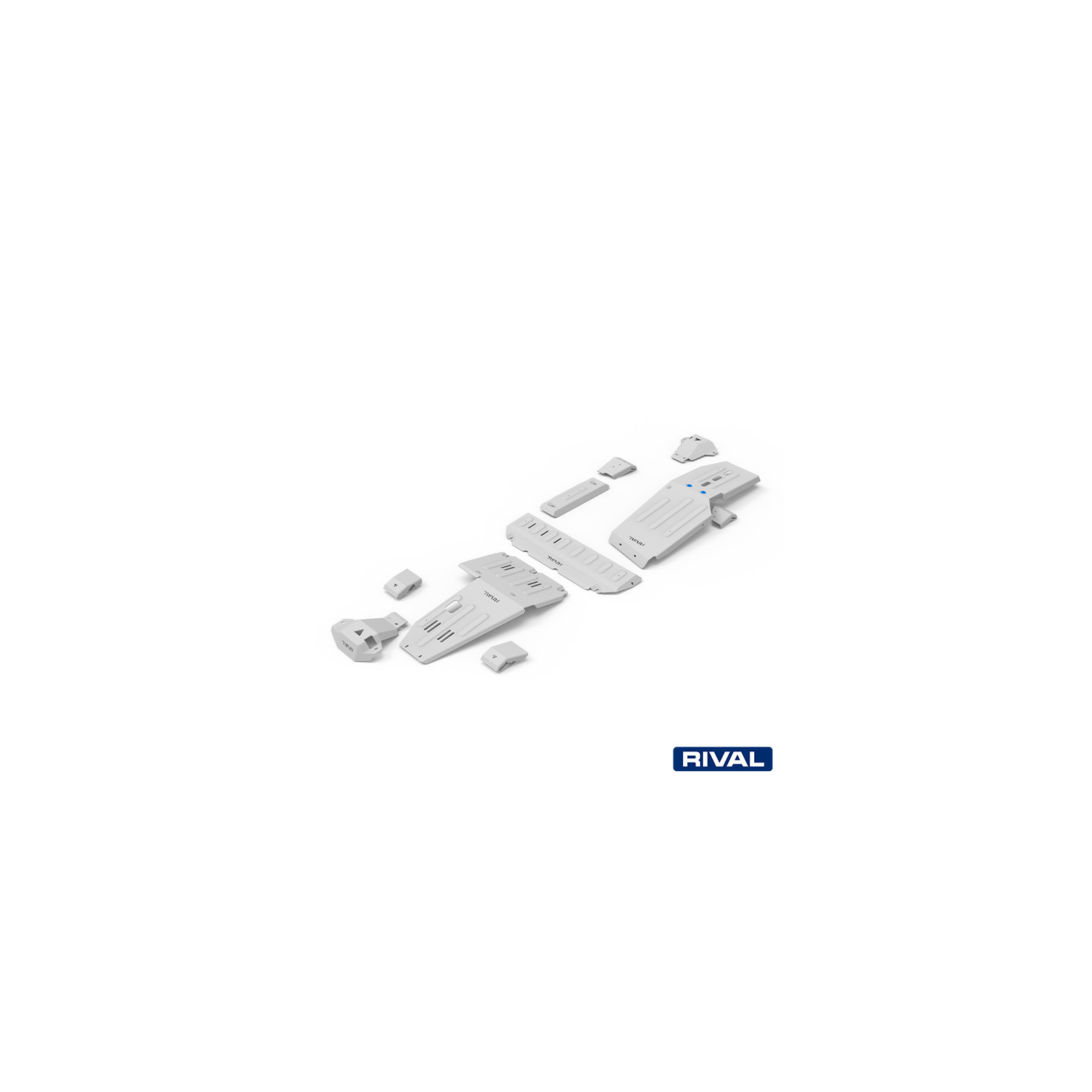Pack de protections inférieures RIVAL 23333.4506.1.6 • Aluminium 6 mm • 6 pièces 