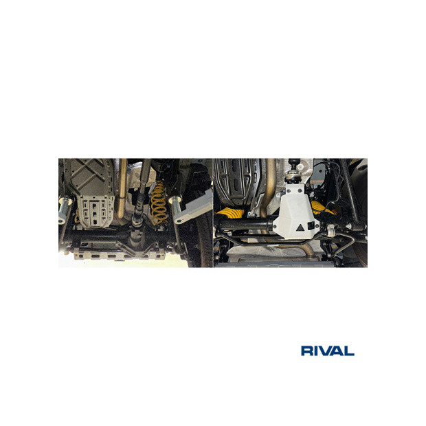 Protection de différentiel arrière RIVAL 2333.4505.1.6 • Aluminium 6 mm 