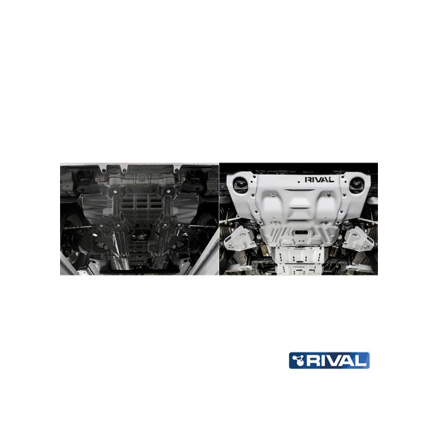 Protection radiateur + moteur RIVAL 2333.5710.2.6 • Aluminium 6 mm 