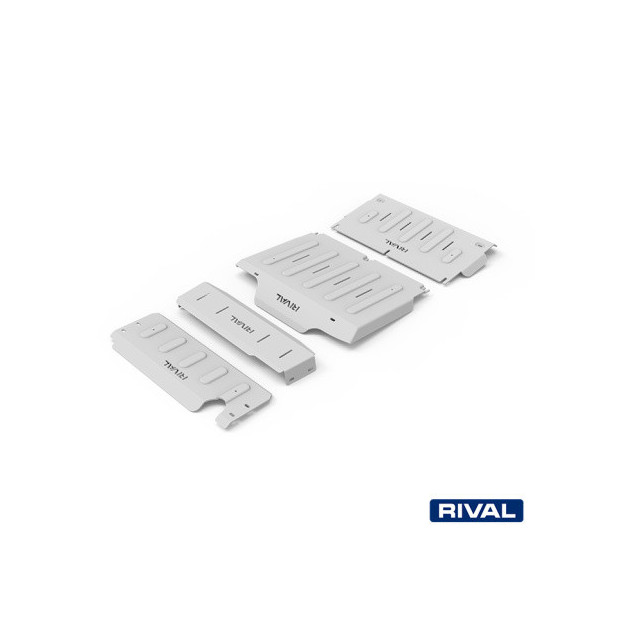 Pack de protections inférieures RIVAL 23333.4117.2.6 • Aluminium 6 mm • 4 pièces 