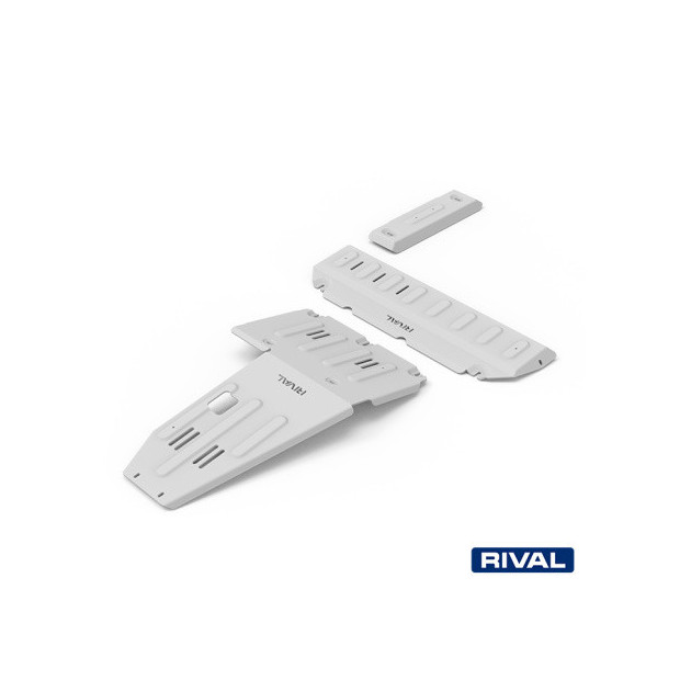 Pack de protections inférieures RIVAL 23333.4501.2.6 • Aluminium 6 mm • 2 pièces 