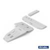 Pack de protections inférieures RIVAL 23333.4501.2.6 • Aluminium 6 mm • 2 pièces 