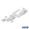 Pack de protections inférieures RIVAL 23333.4506.1.6 • Aluminium 6 mm • 6 pièces 