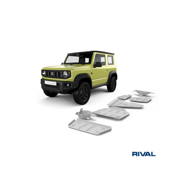 Pack de protections inférieures RIVAL 23333.5527.2.6 • Aluminium 6 mm • 6 pièces 