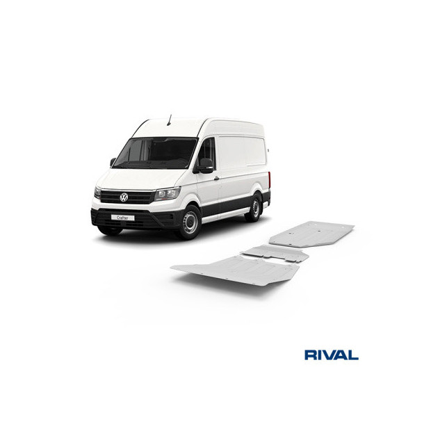 Pack de protections inférieures RIVAL 23333.5858.1.6 • Aluminium 6 mm • 3 pièces 