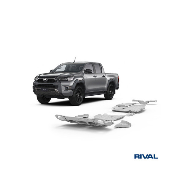 Pack de protections inférieures RIVAL 23333.9527.2.6 • Aluminium 6 mm • 6 pièces 
