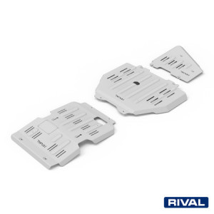 Pack de protections inférieures RIVAL 23333.9571.2.6 • Aluminium 6 mm • 3 pièces 