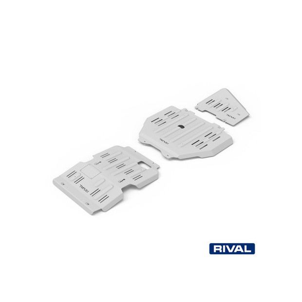 Pack de protections inférieures RIVAL 23333.9571.2.6 • Aluminium 6 mm • 3 pièces 