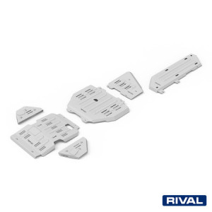 Pack de protections inférieures RIVAL 23333.9574.1.6 • Aluminium 6 mm • 5 pièces 