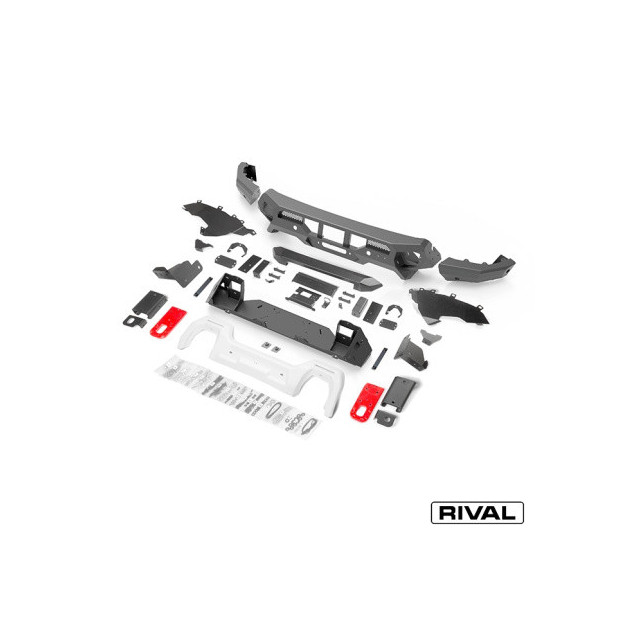 Pare-choc renforcé avant RIVAL 2D.1813.1 • Aluminium  