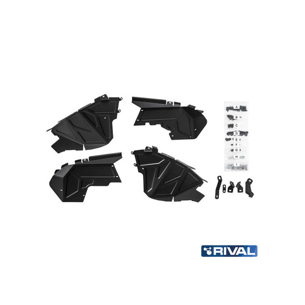 Paire de joues d’ailes avant RIVAL 2D.2729.1 • Aluminium  
