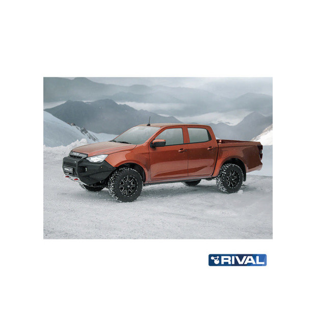 Pare-choc renforcé avant RIVAL 2D.9106.1 • Aluminium  