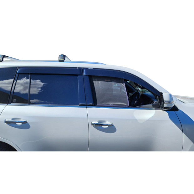 Jeu de 4 déflecteurs de vitre avant et arrière pour VDJ200 - montage collé